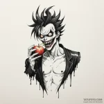 A sketch of ryuk the shinigami from death not… — эскиз тату (№1750398018_0, 20.06.2025 05:40) — Tatufoto.com