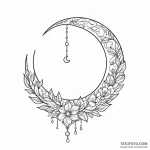 Crescent moon — эскиз тату (№1750398825_0, 20.06.2025 05:53) — Tatufoto.com