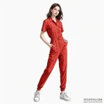 A minimalist tattoo of a single, red jumpsuit… — эскиз тату (№1750399641_0, 20.06.2025 06:07) — Tatufoto.com