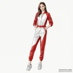 A minimalist tattoo of a single, red jumpsuit… — эскиз тату (№1750399641_1, 20.06.2025 06:07) — Tatufoto.com