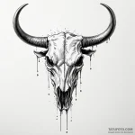 Bull skull — эскиз тату (№1750399815_0, 20.06.2025 06:10) — Tatufoto.com