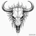 Bull skull — эскиз тату (№1750399815_1, 20.06.2025 06:10) — Tatufoto.com