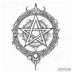 Pentacle — эскиз тату (№1750400503_0, 20.06.2025 06:21) — Tatufoto.com