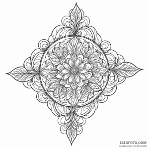 Ornament - эскиз тату (№1750400665_0, 20.06.2025 06:24) — Tatufoto.com