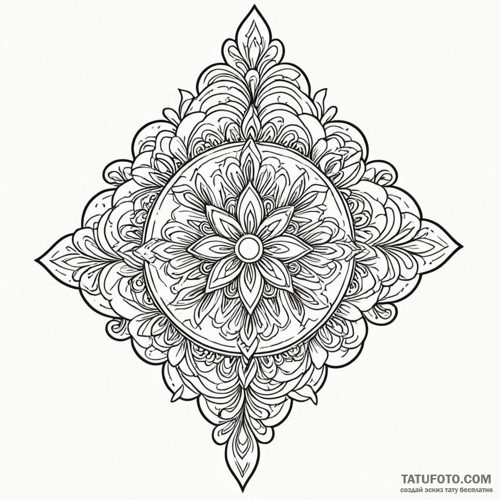 Ornament - эскиз тату (№1750400665_1, 20.06.2025 06:24) — Tatufoto.com