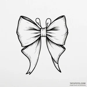 Bow - эскиз тату (№1750400996_0, 20.06.2025 06:29) — Tatufoto.com