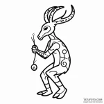Kokopelli — эскиз тату (№1750402332_0, 20.06.2025 06:52) — Tatufoto.com