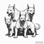 Cerberus — эскиз тату (№1750402420_1, 20.06.2025 06:53) — Tatufoto.com