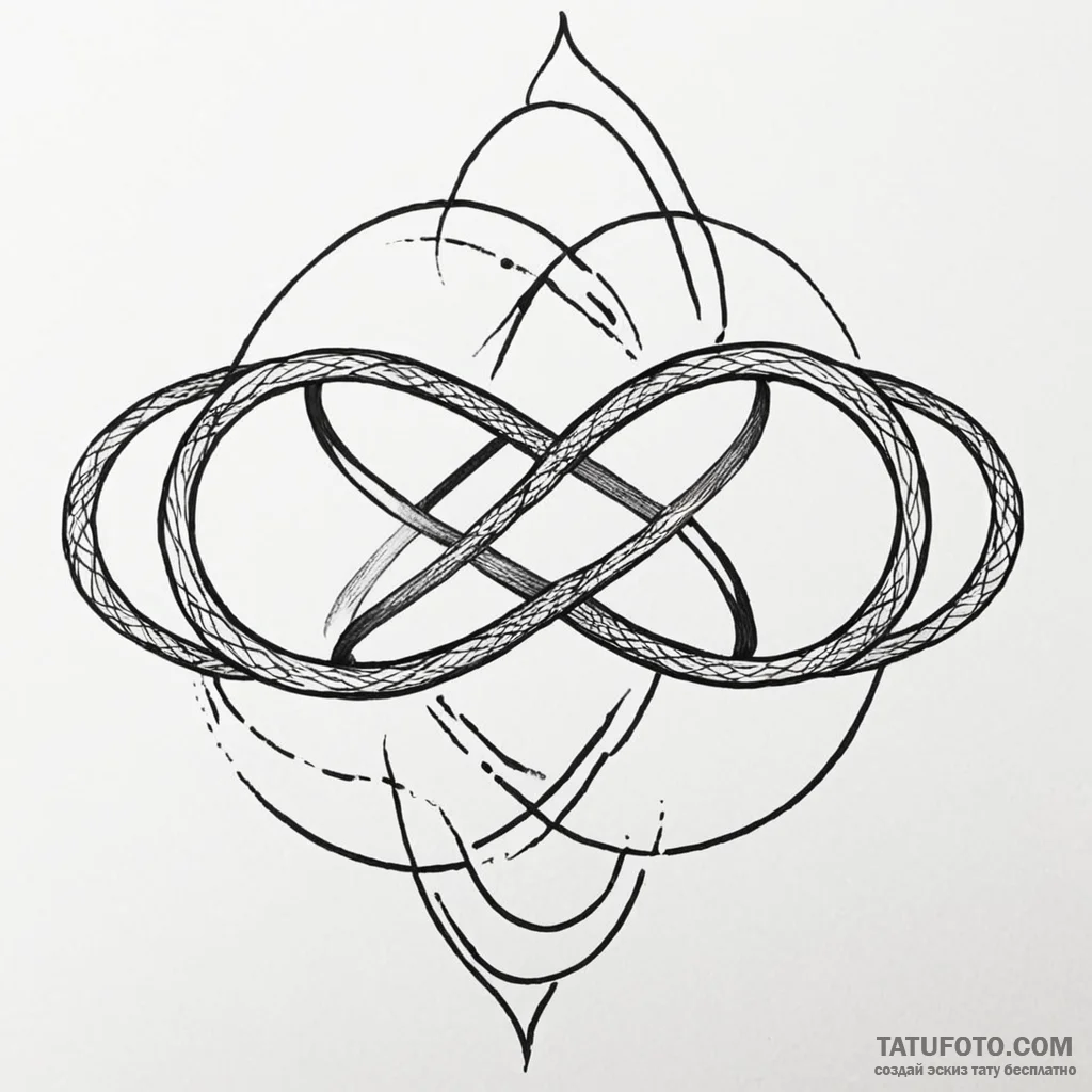 Infinity - эскиз тату (№1750403399_0, 20.06.2025 07:09) — Tatufoto.com