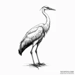 Crane — эскиз тату (№1750404214_0, 20.06.2025 07:23) — Tatufoto.com