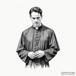 A sketch of the «hot priest» from fleabag, — эскиз тату (№1750404926_0, 20.06.2025 07:35) — Tatufoto.com