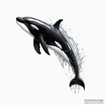 Killer whale — эскиз тату (№1750405083_0, 20.06.2025 07:38) — Tatufoto.com