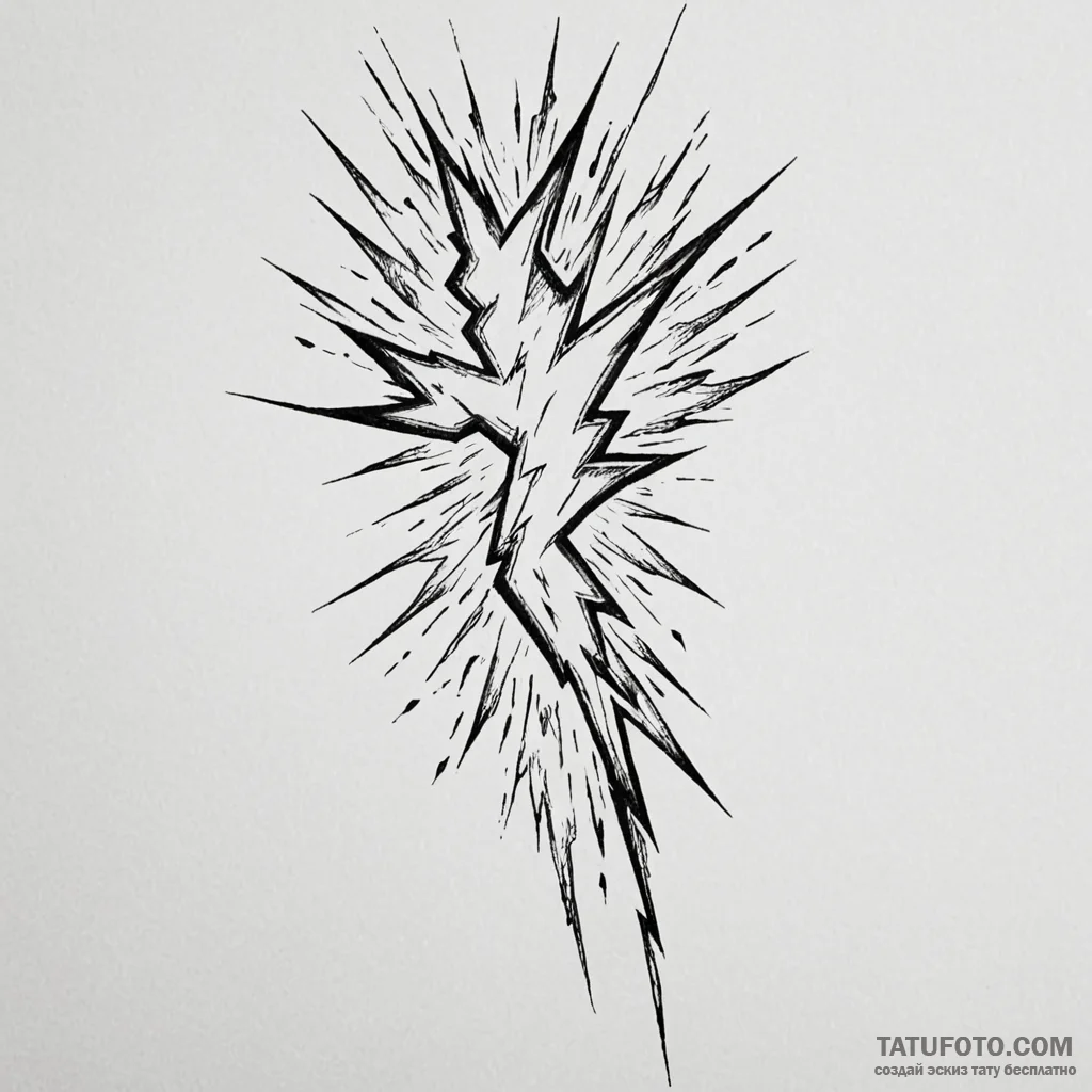 Lightning - эскиз тату (№1750405802_1, 20.06.2025 07:50) — Tatufoto.com