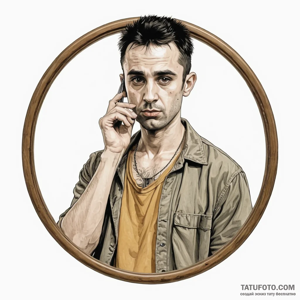 A neo-traditional portrait of the main charac... - эскиз тату (№1750406047_0, 20.06.2025 07:54) — Tatufoto.com