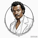 Neo-traditional tattoo of lando calrissian, c… — эскиз тату (№1750407662_0, 20.06.2025 08:21) — Tatufoto.com