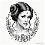 31. chicano style portrait of a beautiful, ta… — эскиз тату (№1750408711_0, 20.06.2025 08:38) — Tatufoto.com
