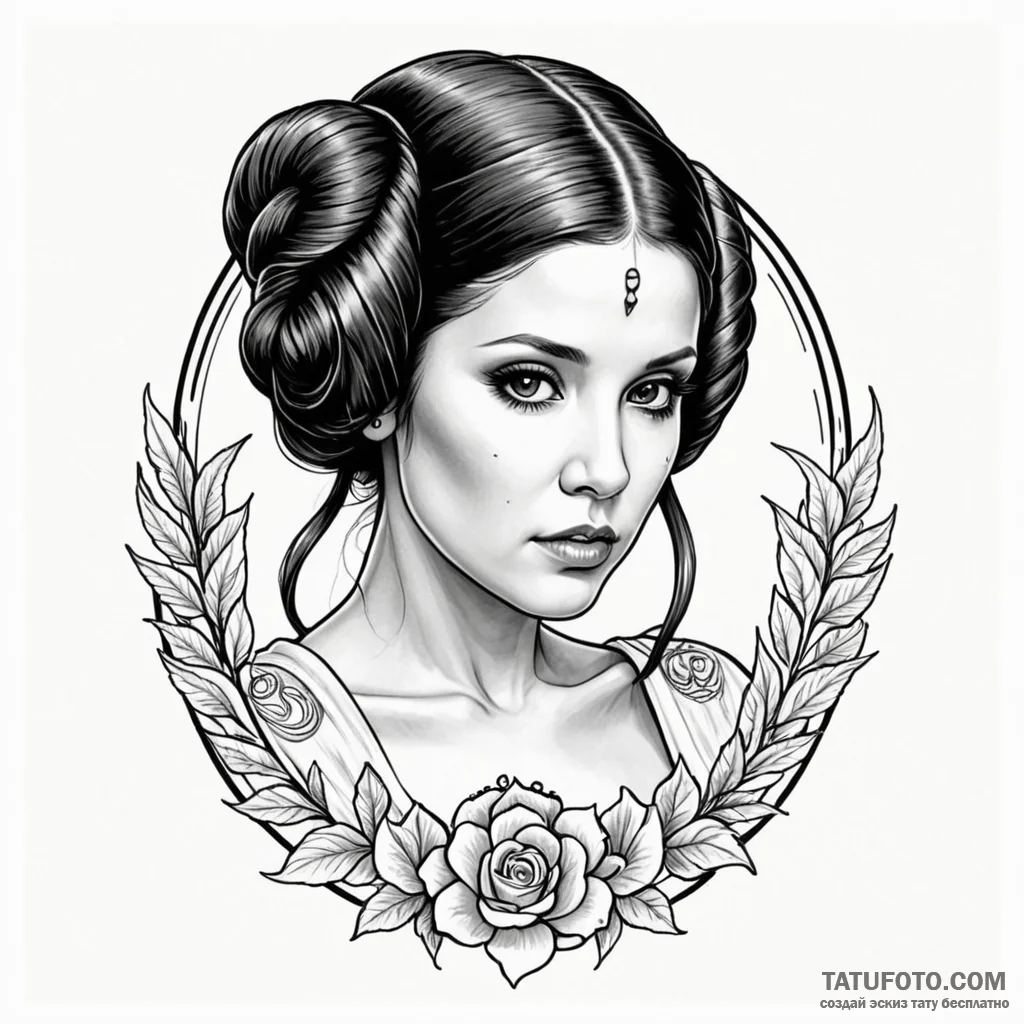 31. chicano style portrait of a beautiful, ta... - эскиз тату (№1750408711_0, 20.06.2025 08:38) — Tatufoto.com