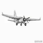 Airplane — эскиз тату (№1750409619_1, 20.06.2025 08:53) — Tatufoto.com