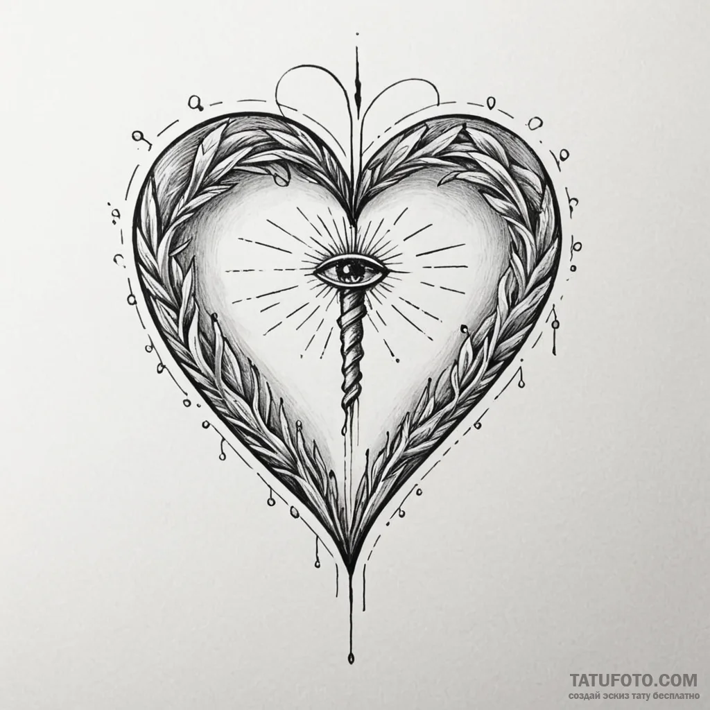 A minimalist tattoo of the needle plunging in... - эскиз тату (№1750410526_1, 20.06.2025 09:08) — Tatufoto.com