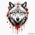 A trash polka design of the red wedding, with… — эскиз тату (№1750411273_0, 20.06.2025 09:21) — Tatufoto.com
