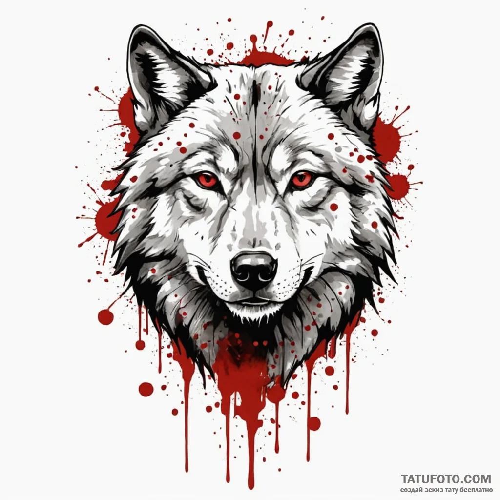 A trash polka design of the red wedding, with... - эскиз тату (№1750411273_0, 20.06.2025 09:21) — Tatufoto.com
