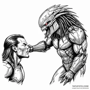 119. a graphic novel panel of dutch and the p... - эскиз тату (№1750412164_0, 20.06.2025 09:36) — Tatufoto.com