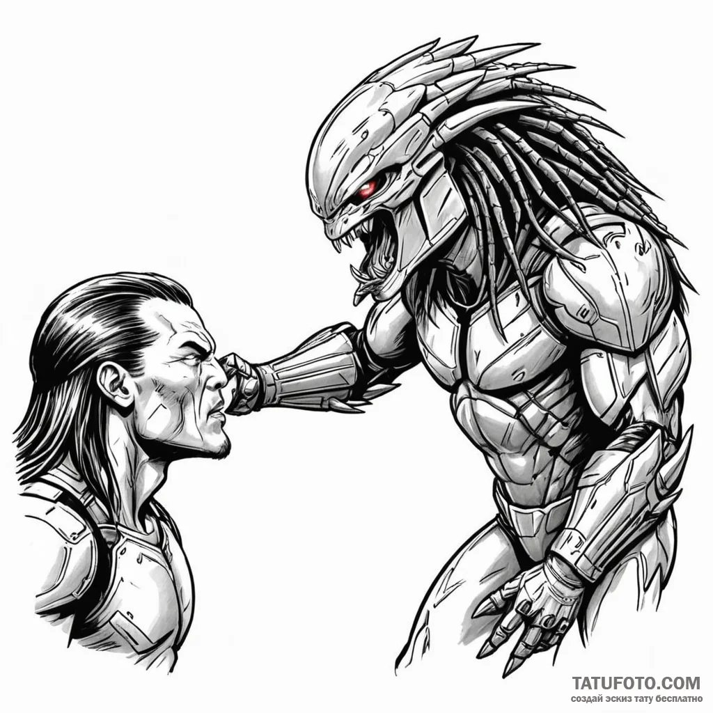 119. a graphic novel panel of dutch and the p... - эскиз тату (№1750412164_0, 20.06.2025 09:36) — Tatufoto.com