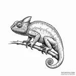 Chameleon — эскиз тату (№1750413133_0, 20.06.2025 09:52) — Tatufoto.com