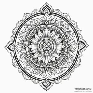 35. a dotwork mandala incorporating the imper... - эскиз тату (№1750414104_0, 20.06.2025 10:08) — Tatufoto.com