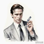 A watercolor sketch of the iconic «business c… — эскиз тату (№1750414188_0, 20.06.2025 10:09) — Tatufoto.com
