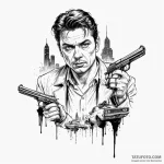 (проход 3: криминал, триллер и sci-fi) — эскиз тату (№1750414996_1, 20.06.2025 10:23) — Tatufoto.com