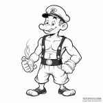 Popeye the sailor — эскиз тату (№1750415086_1, 20.06.2025 10:24) — Tatufoto.com