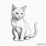 Cat — эскиз тату (№1750415485_0, 20.06.2025 10:31) — Tatufoto.com