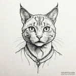 115. neo-traditional tattoo of jonesy the cat… — эскиз тату (№1750416809_1, 20.06.2025 10:53) — Tatufoto.com