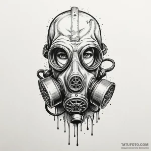 Gas mask - эскиз тату (№1750416891_0, 20.06.2025 10:54) — Tatufoto.com