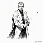 A graphic novel portrait of moff gideon with… — эскиз тату (№1750418439_0, 20.06.2025 11:20) — Tatufoto.com