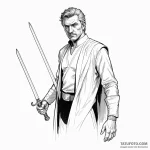 A graphic novel portrait of moff gideon with… — эскиз тату (№1750418439_1, 20.06.2025 11:20) — Tatufoto.com