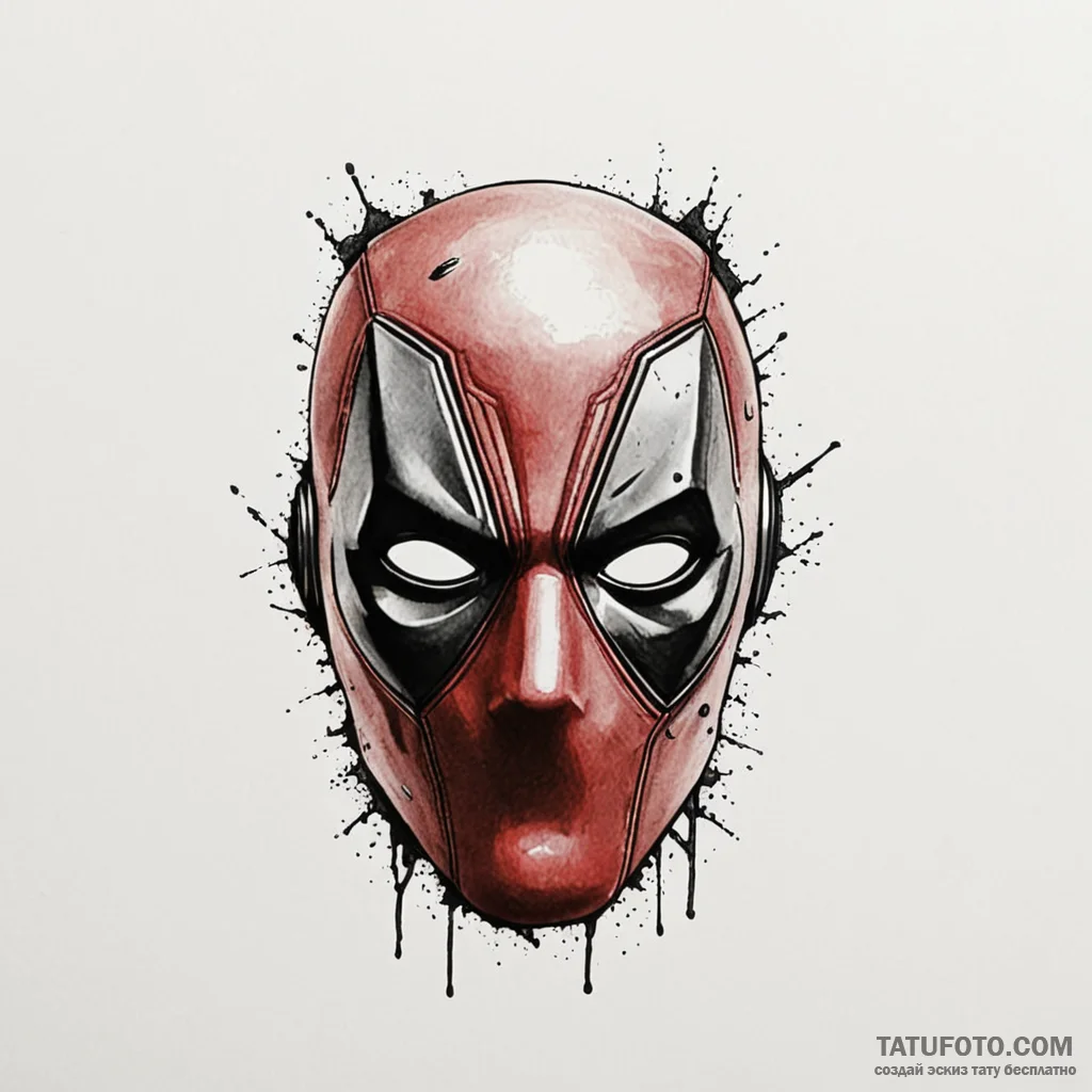 A minimalist tattoo of the deadpool mask eyes... - эскиз тату (№1750418519_0, 20.06.2025 11:21) — Tatufoto.com
