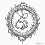 Uroboros — эскиз тату (№1750419500_1, 20.06.2025 11:38) — Tatufoto.com