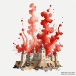 A watercolor sketch of the royal mint of spai… — эскиз тату (№1750419581_1, 20.06.2025 11:39) — Tatufoto.com
