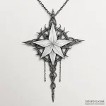 A linework tattoo of the evenstar pendant giv… — эскиз тату (№1750421252_1, 20.06.2025 12:07) — Tatufoto.com