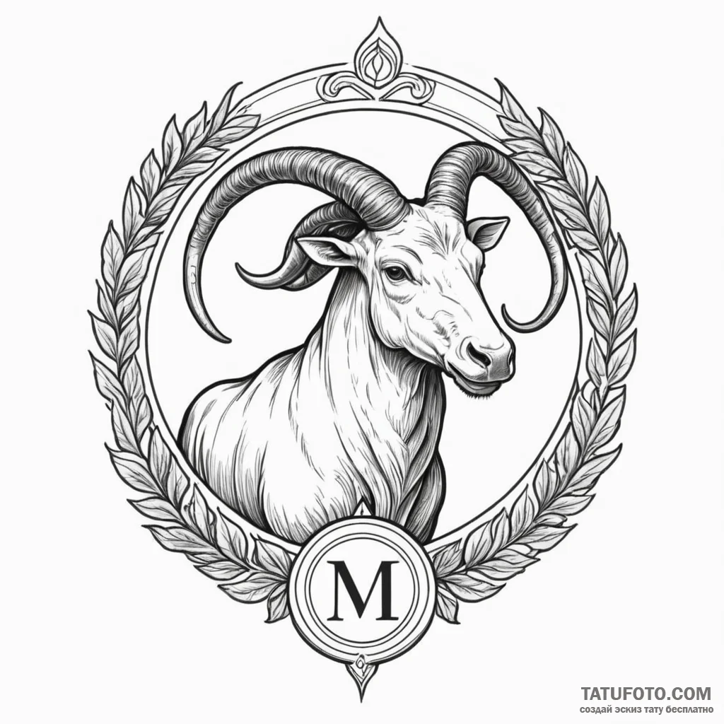 Linework tattoo of the mudhorn signet given t... - эскиз тату (№1750421586_1, 20.06.2025 12:13) — Tatufoto.com