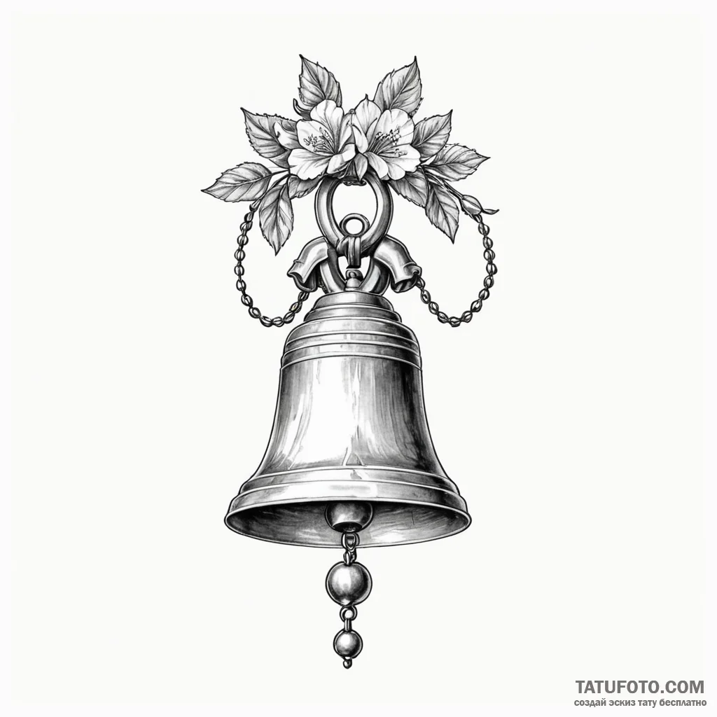 Bell - эскиз тату (№1750421667_0, 20.06.2025 12:14) — Tatufoto.com