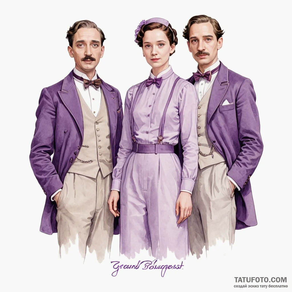 A neo-traditional portrait of the main charac... - эскиз тату (№1750424781_1, 20.06.2025 13:06) — Tatufoto.com
