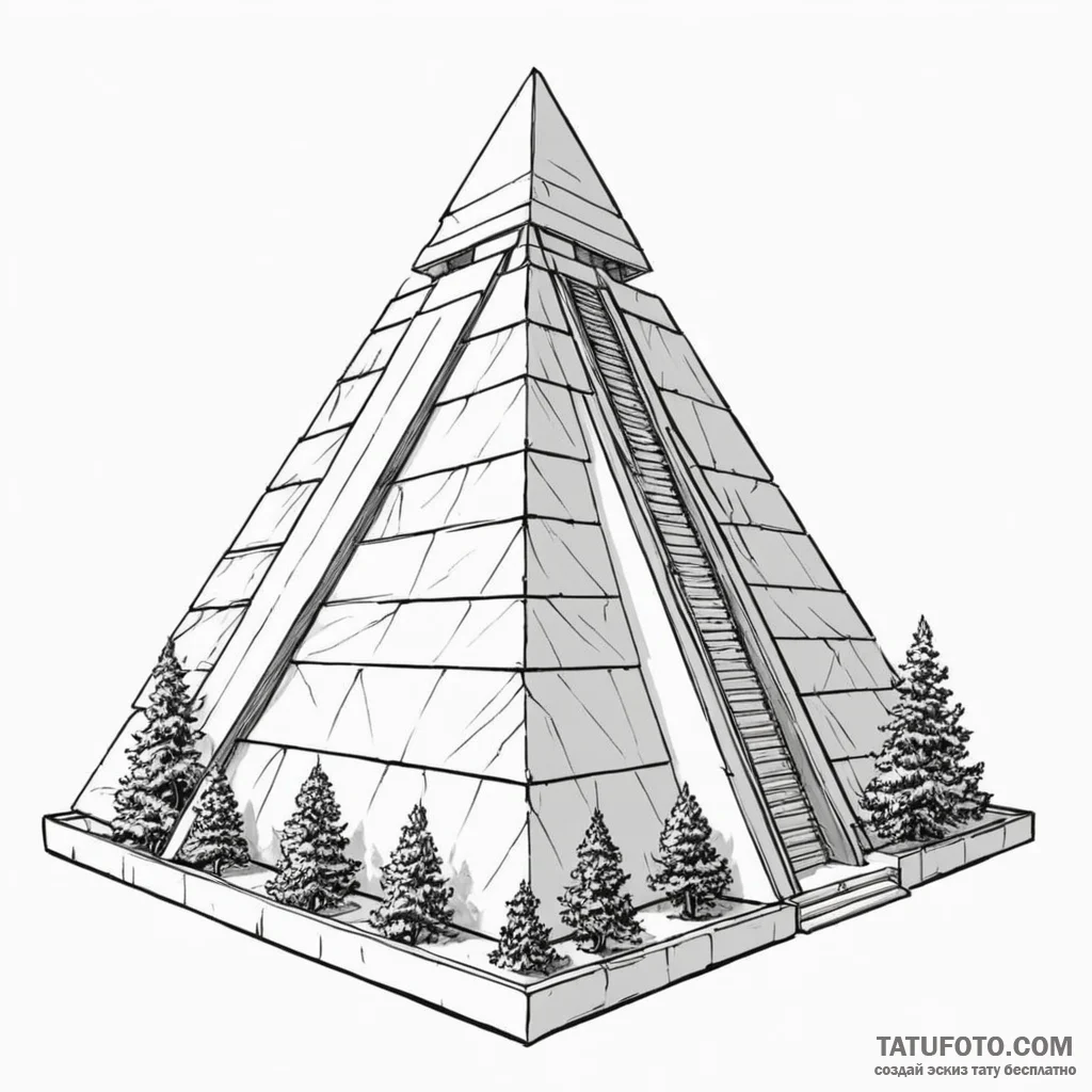 Linework tattoo of the tyrell corporation's p... - эскиз тату (№1750425027_1, 20.06.2025 13:10) — Tatufoto.com