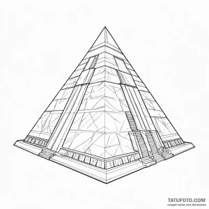 Linework tattoo of the tyrell corporation's p... - эскиз тату (№1750426668_0, 20.06.2025 13:37) — Tatufoto.com