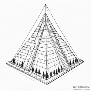 Linework tattoo of the tyrell corporation's p... - эскиз тату (№1750426668_1, 20.06.2025 13:37) — Tatufoto.com