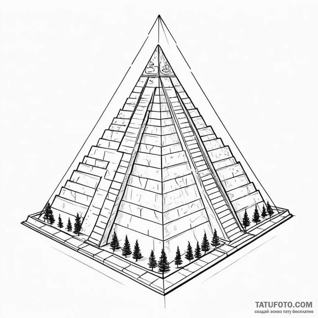 Linework tattoo of the tyrell corporation's p... - эскиз тату (№1750426668_1, 20.06.2025 13:37) — Tatufoto.com