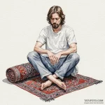 A watercolor tattoo of the dude’s rug, «it re… — эскиз тату (№1750428563_1, 20.06.2025 14:09) — Tatufoto.com