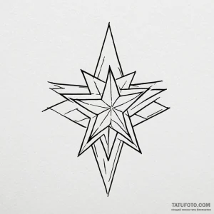 Five-pointed star - эскиз тату (№1750429391_1, 20.06.2025 14:23) — Tatufoto.com